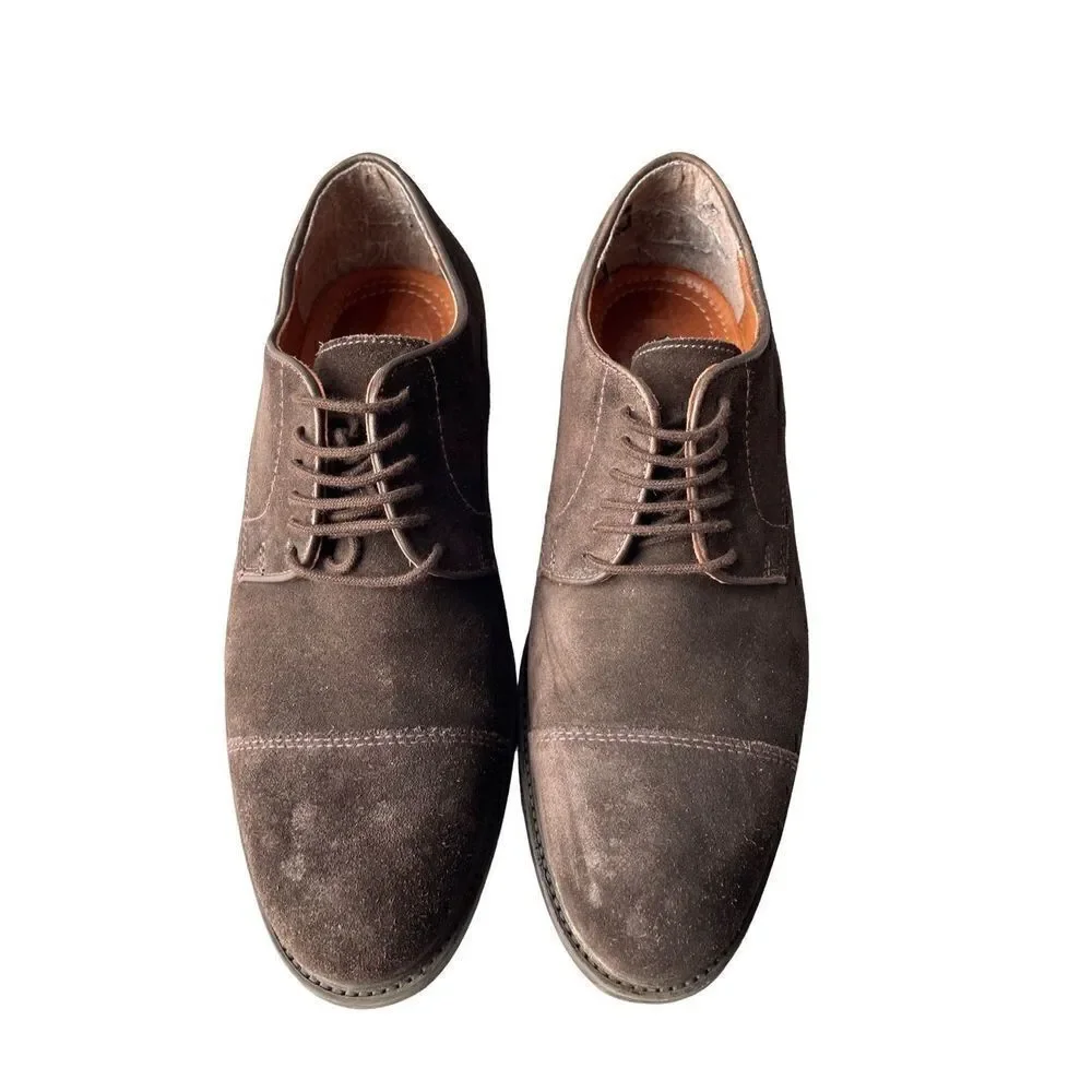 Alfani Men’s Suede Dress Shoe Size 7.5 Cody Cap Toe Shoe
